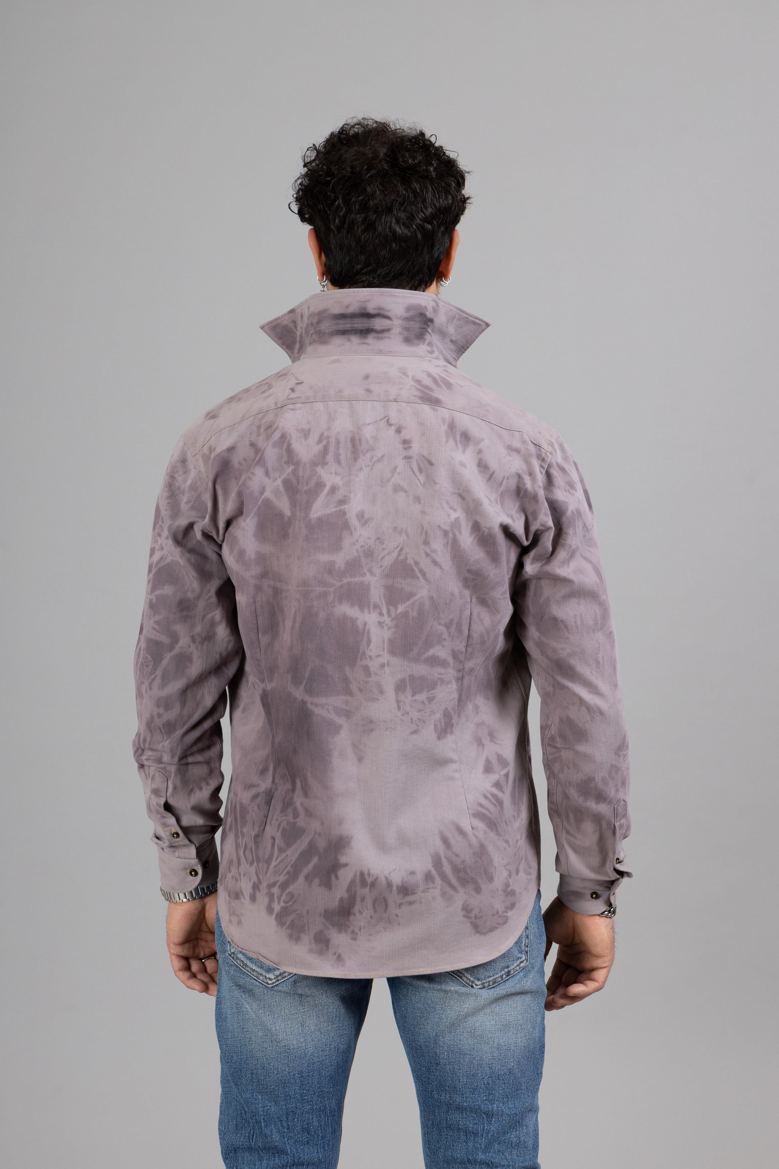 OVERSHIRT UOMO IN DENIM DECOLORATA